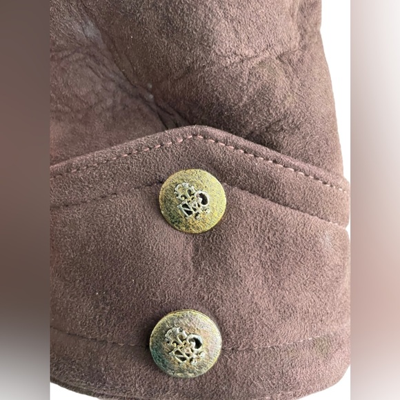 Vintage Abercrombie & Fitch Heavy Winter Shearling Lined Womens Coat - Picture 8 of 12